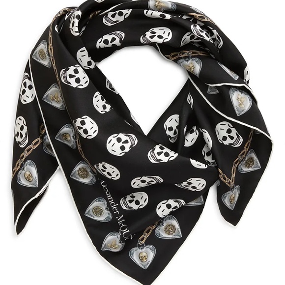 Alexander McQueen Skull Silk Scarf